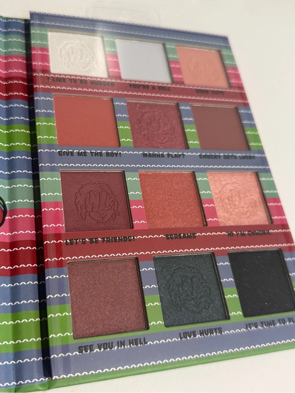Chucky Halloween eyeshadow palette
